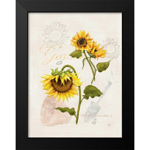 Romantic Sunflower I Black Modern Wood Framed Art Print by Reynolds, Jade