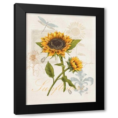 Romantic Sunflower II Black Modern Wood Framed Art Print by Reynolds, Jade