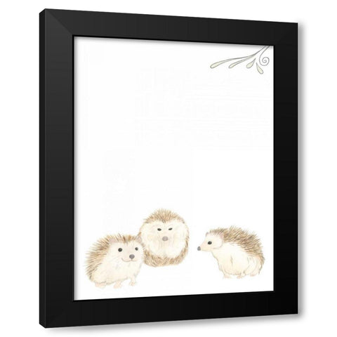 Baby Animals IV Black Modern Wood Framed Art Print by Vess, June Erica