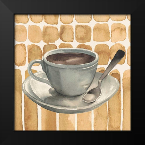 Cafe au Lait II Black Modern Wood Framed Art Print by Popp, Grace