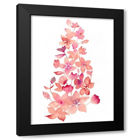 Blossom Falls I Black Modern Wood Framed Art Print by Popp, Grace