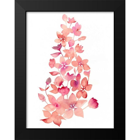 Blossom Falls I Black Modern Wood Framed Art Print by Popp, Grace
