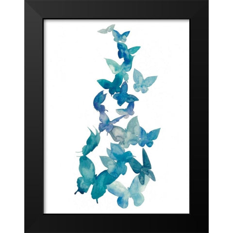 Butterfly Falls II Black Modern Wood Framed Art Print by Popp, Grace