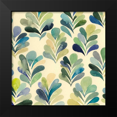 Watercolor Palms I Black Modern Wood Framed Art Print by Popp, Grace