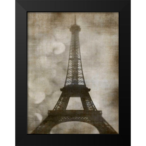 Vintage Eiffel I Black Modern Wood Framed Art Print by Malek, Honey