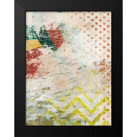 Signboard Signals I Black Modern Wood Framed Art Print by Vess, June Erica