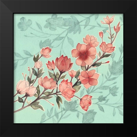 Cherry Blossom Shadows I Black Modern Wood Framed Art Print by Popp, Grace