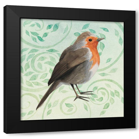 Little Bird II Black Modern Wood Framed Art Print with Double Matting by Popp, Grace