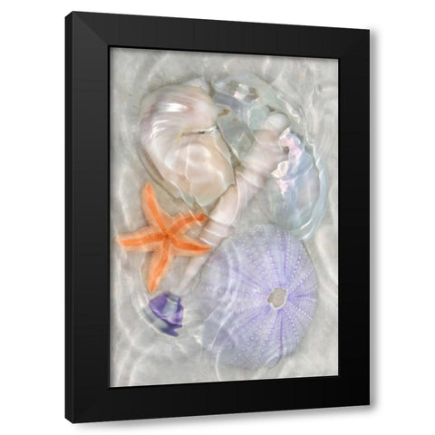 Underwater Light Waves III Black Modern Wood Framed Art Print by Robertson, Leda