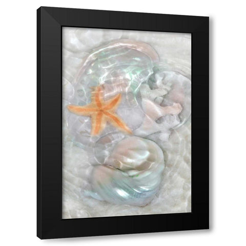 Underwater Light Waves VI Black Modern Wood Framed Art Print by Robertson, Leda