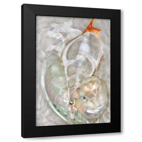 Underwater Light Waves VIII Black Modern Wood Framed Art Print by Robertson, Leda