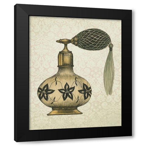 2-Up Antique Toilette II Black Modern Wood Framed Art Print with Double Matting by Popp, Grace