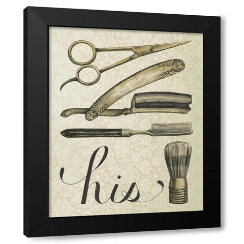 Antique Toilette iV Black Modern Wood Framed Art Print with Double Matting by Popp, Grace