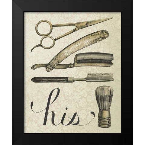 Antique Toilette iV Black Modern Wood Framed Art Print by Popp, Grace
