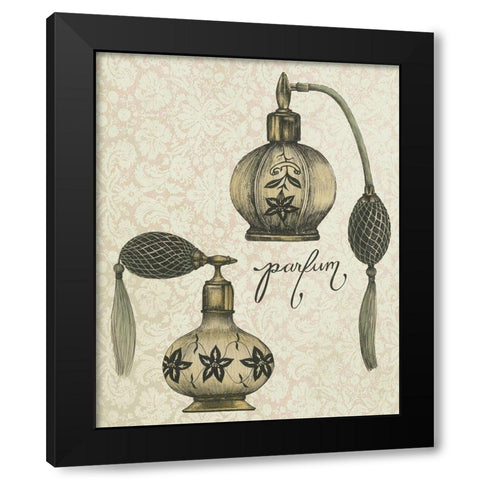Antique Toilette VI Black Modern Wood Framed Art Print by Popp, Grace