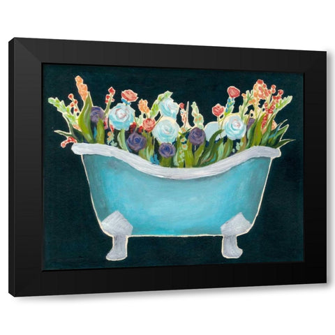 2-Up Bathtub Garden II Black Modern Wood Framed Art Print with Double Matting by Popp, Grace