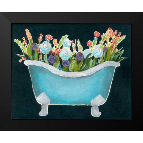 2-Up Bathtub Garden II Black Modern Wood Framed Art Print by Popp, Grace