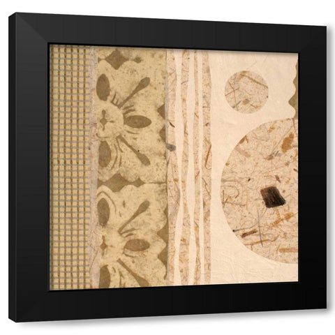 Calm II Black Modern Wood Framed Art Print with Double Matting by Orlov, Irena