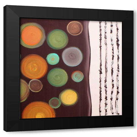 Balance II Black Modern Wood Framed Art Print by Orlov, Irena
