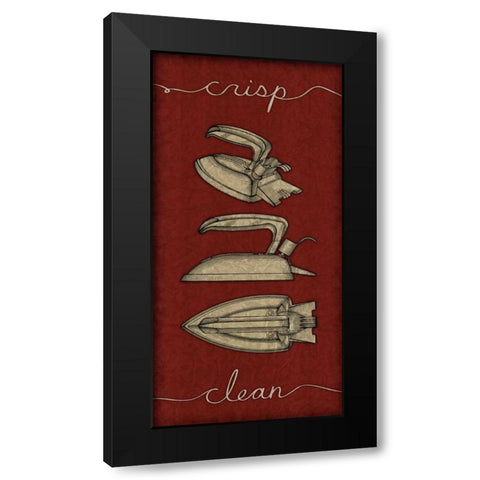 Pressed I Black Modern Wood Framed Art Print with Double Matting by Pied Piper Creative