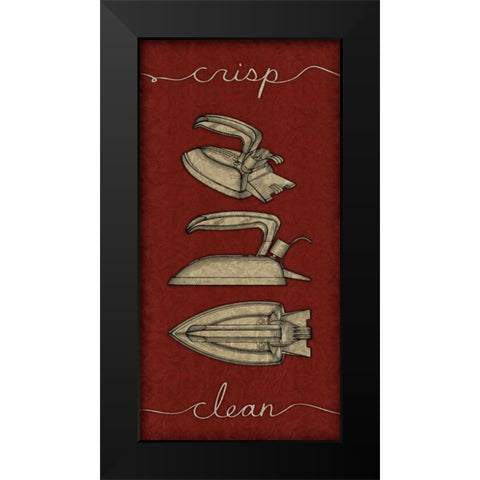 Pressed I Black Modern Wood Framed Art Print by Pied Piper Creative