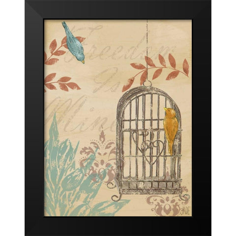 Uncaged II Black Modern Wood Framed Art Print by Reynolds, Jade