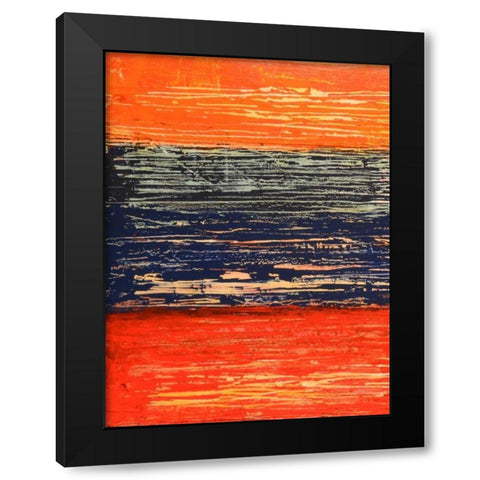 Electric Morning I Black Modern Wood Framed Art Print with Double Matting by Avondet, Natalie