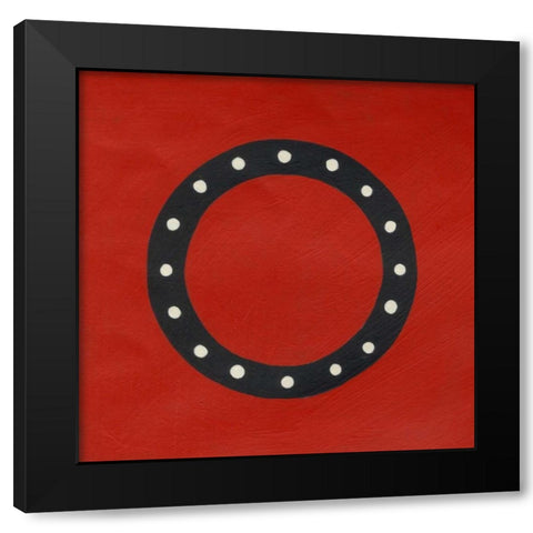 Luciens O 6-Up Black Modern Wood Framed Art Print by Zarris, Chariklia