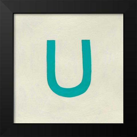 Luciens U 6-Up Black Modern Wood Framed Art Print by Zarris, Chariklia