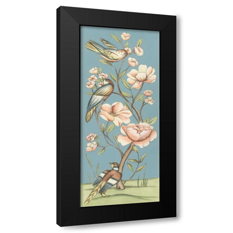 Pastel Chinoiserie I 2-Up Black Modern Wood Framed Art Print with Double Matting by Zarris, Chariklia