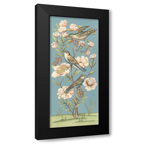 Pastel Chinoiserie II 2-Up Black Modern Wood Framed Art Print with Double Matting by Zarris, Chariklia