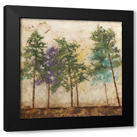 Arbor Discourse II Black Modern Wood Framed Art Print with Double Matting by Meagher, Megan