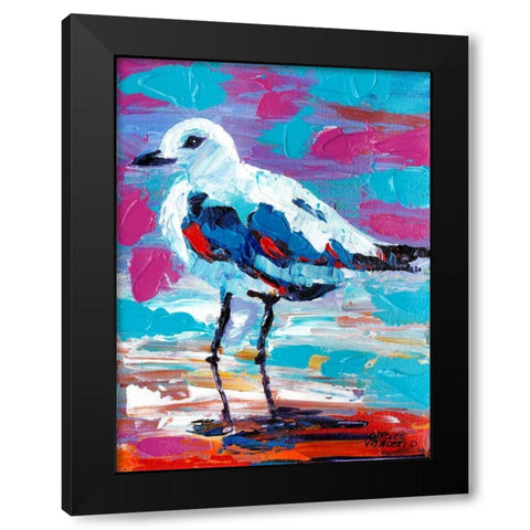 Seaside Birds II Black Modern Wood Framed Art Print by Vitaletti, Carolee