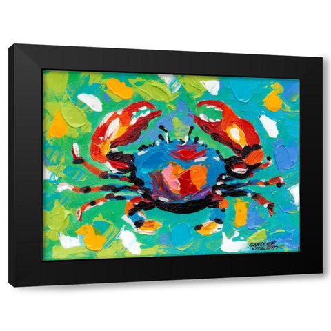 Seaside Crab I Black Modern Wood Framed Art Print with Double Matting by Vitaletti, Carolee