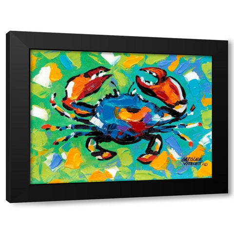Seaside Crab II Black Modern Wood Framed Art Print with Double Matting by Vitaletti, Carolee