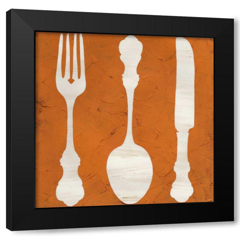 Kitchen Kitsch I Black Modern Wood Framed Art Print by Vess, June Erica