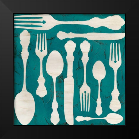 Kitchen Kitsch III Black Modern Wood Framed Art Print by Vess, June Erica