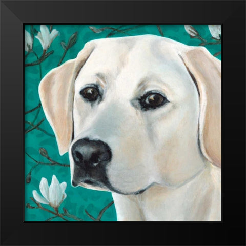 Dlynns Dogs - Magnolia Black Modern Wood Framed Art Print by Roll, Dylnn