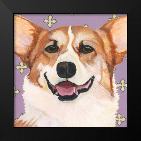 Dlynns Dogs - Teddy Black Modern Wood Framed Art Print by Roll, Dylnn