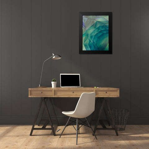 Gemstones II Black Modern Wood Framed Art Print by Popp, Grace