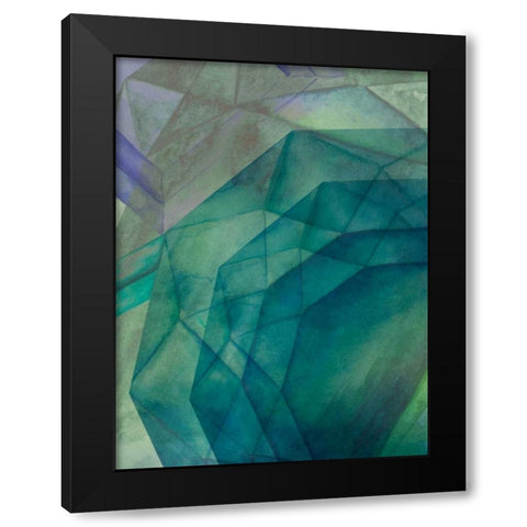 Gemstones II Black Modern Wood Framed Art Print with Double Matting by Popp, Grace