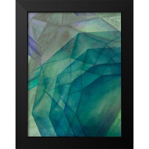 Gemstones II Black Modern Wood Framed Art Print by Popp, Grace