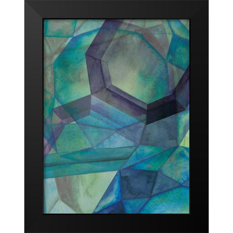 Gemstones III Black Modern Wood Framed Art Print by Popp, Grace