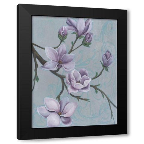 Branches of Magnolia II Black Modern Wood Framed Art Print by Popp, Grace