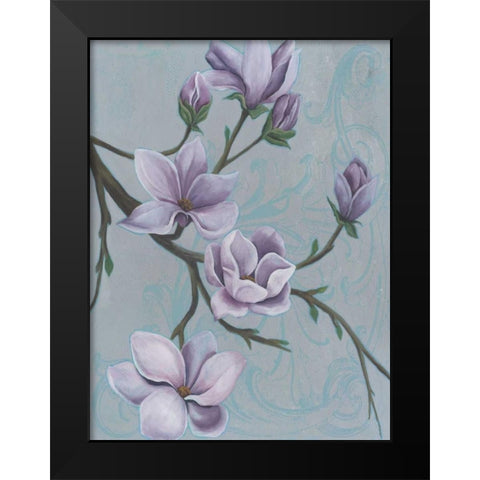 Branches of Magnolia II Black Modern Wood Framed Art Print by Popp, Grace