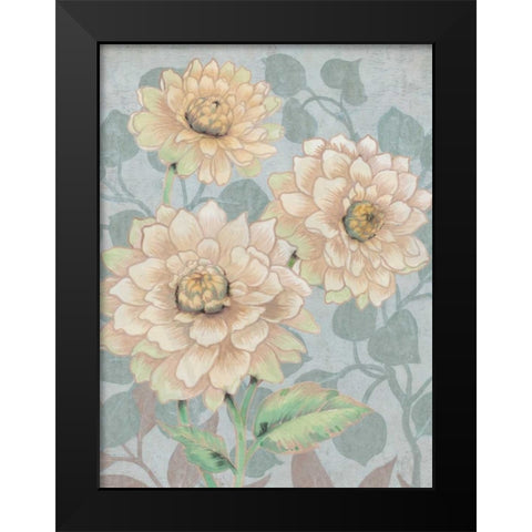 Trois Fleurs III Black Modern Wood Framed Art Print by OToole, Tim