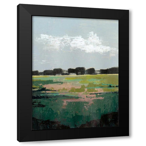 Glowing Pasture I Black Modern Wood Framed Art Print with Double Matting by Popp, Grace