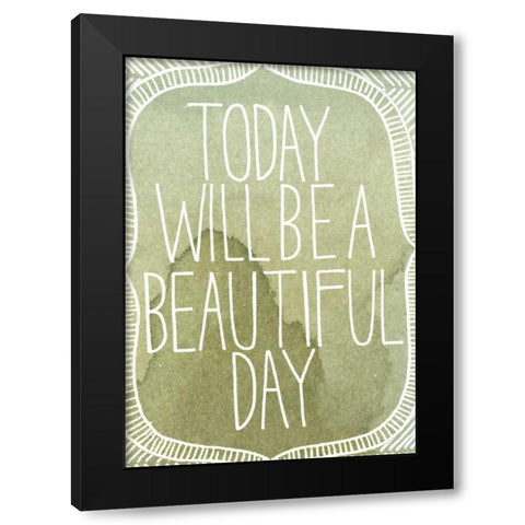 Inspired Watercolors II Black Modern Wood Framed Art Print by Popp, Grace