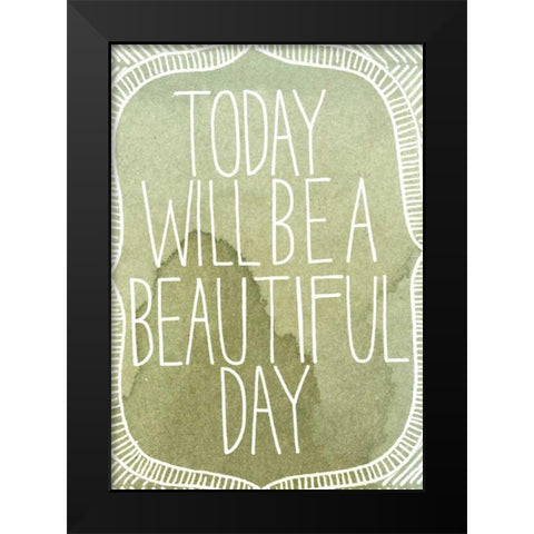 Inspired Watercolors II Black Modern Wood Framed Art Print by Popp, Grace