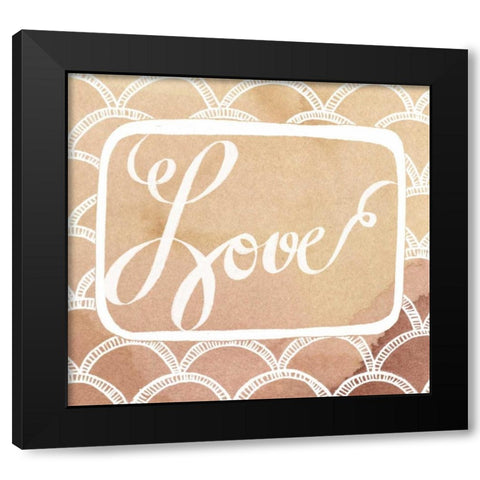 Inspired Watercolors III Black Modern Wood Framed Art Print with Double Matting by Popp, Grace